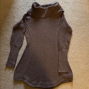 Anthro Brown Knit Sweater Dress
